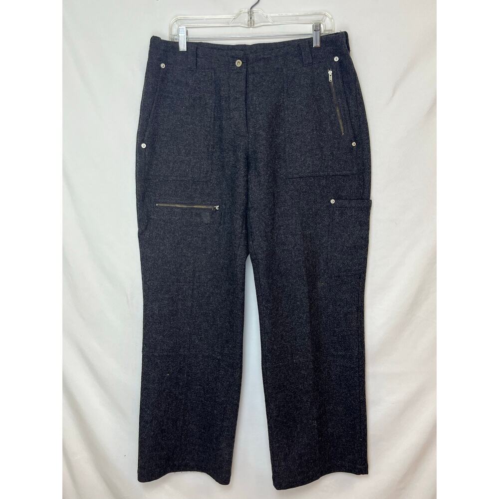 Sundance Women’s Size 14 Gray Wool Blend Straight Leg Pants Boho/Outdoor Brand